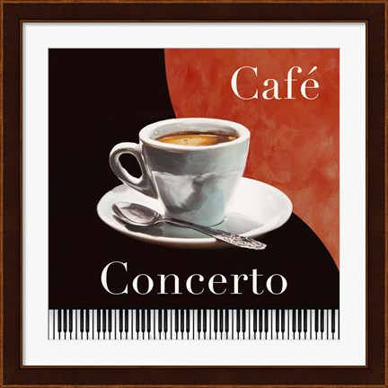 Framed Cafe Concerto Print