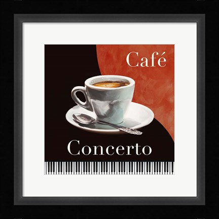 Framed Cafe Concerto Print