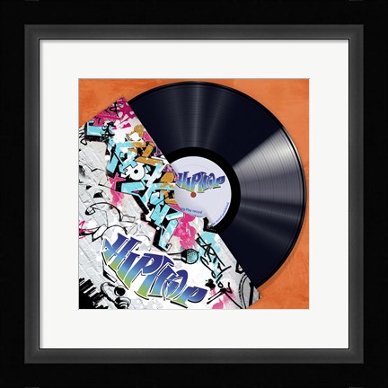 Framed Vinyl Club, Hip Hop Print
