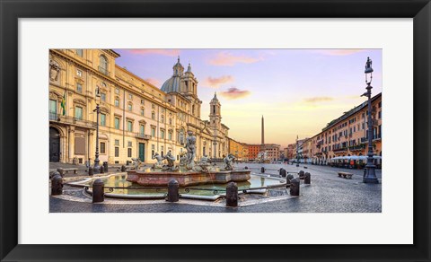 Framed Piazza Navona, Roma Print
