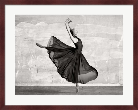 Framed Ballerina Dancing Print