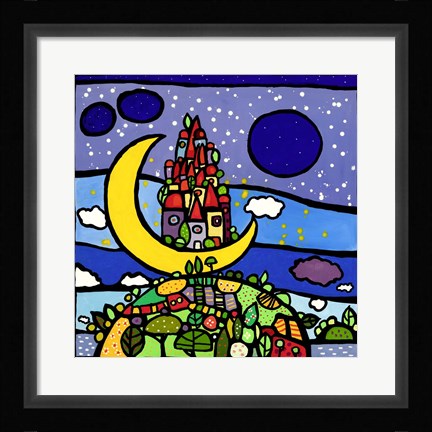 Framed Sogno Lunare Print