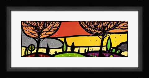 Framed L'autunno sulle Colline Print