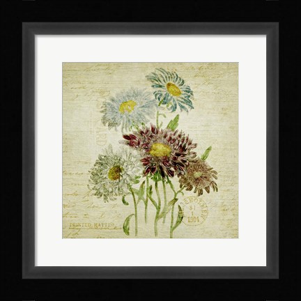 Framed Flower Print One Print
