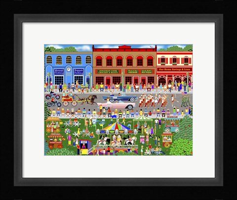 Framed Home Town Parade Print