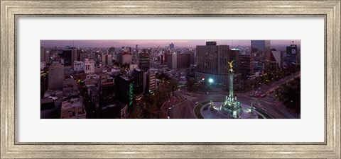 Framed Victory Column in a City, Independence Monument, Mexico City, Mexico Print