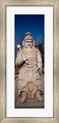 Framed Close-up of a Statue, Ming Temple, China Print