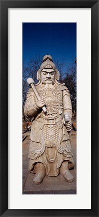 Framed Close-up of a Statue, Ming Temple, China Print