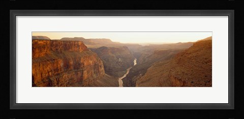 Framed River passing through Toroweap Point, Grand Canyon National Park, Arizona Print