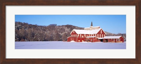 Framed Barn in a Field, Columbia County, Pennsylvania Print
