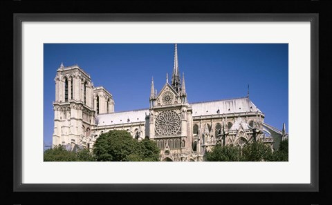 Framed View of the Notre Dame, Paris, Ile-De-France, France Print