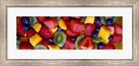 Framed Close-up of Fruit Salad Print