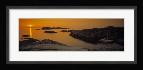 Framed Sunset Sweden Print