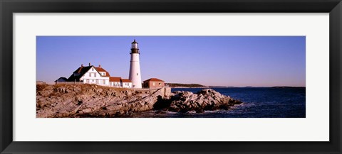 Framed Portland Head Lighthouse, Cape Elizabeth, Maine, New England Print
