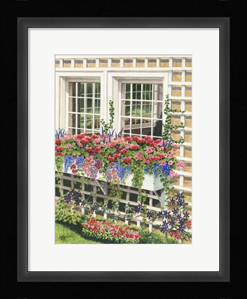 Framed Butchart Gardens Window Box Print