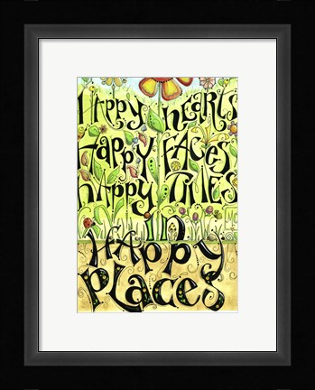 Framed Happy Hearts 2 Print