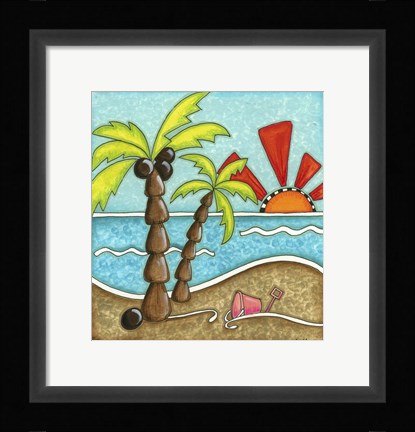 Framed Beach Horizon Print