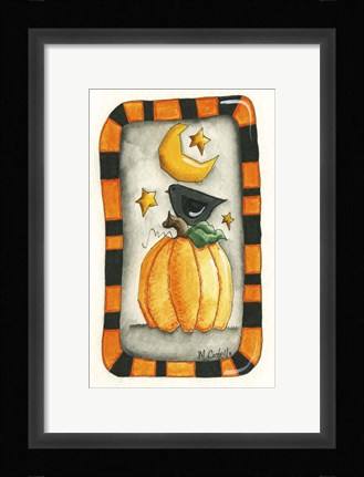 Framed Halloween Mr P and Friends Print