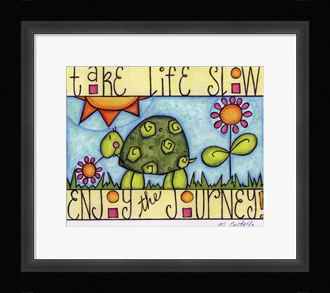 Framed Color Turtle Print