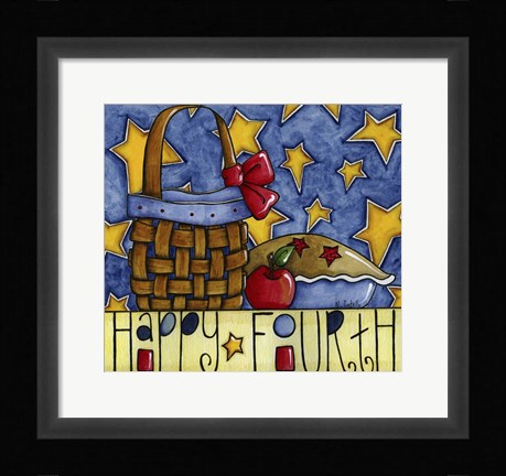 Framed Happy Fourth Print