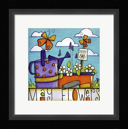 Framed May Flowers Print