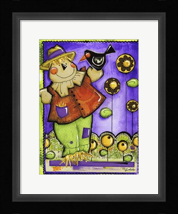 Framed Scarecrow And Company Print