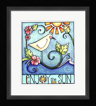 Framed Enjoy the Sun Print