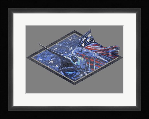 Framed Swordfish Print
