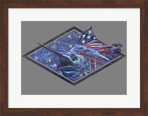 Framed Swordfish Print