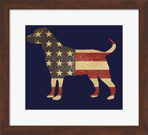 Framed American Dog Print