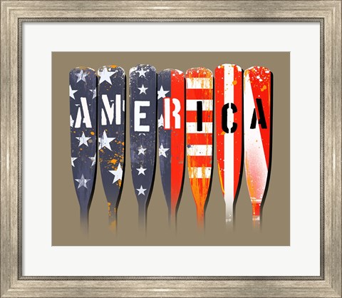 Framed America - Oars Print