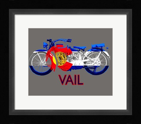 Framed Colorado Motorcycle Print