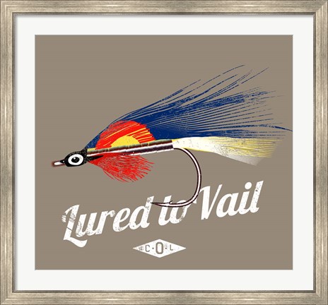 Framed Lured to Vail Print