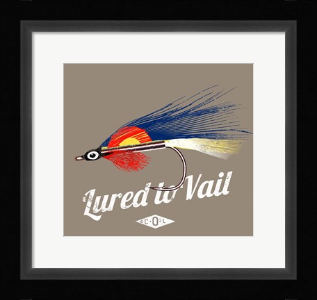 Framed Lured to Vail Print