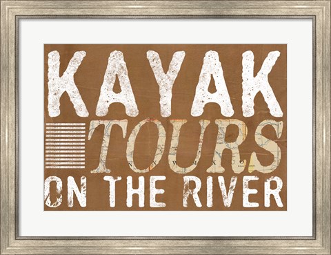 Framed Kayak Tours Print