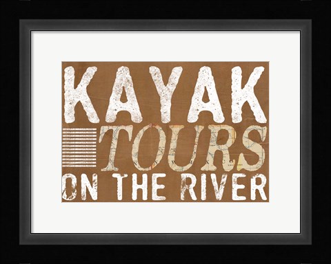 Framed Kayak Tours Print