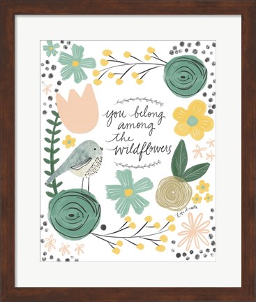 Framed Among the Wildflowers Print