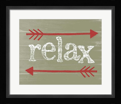 Framed Relax Print