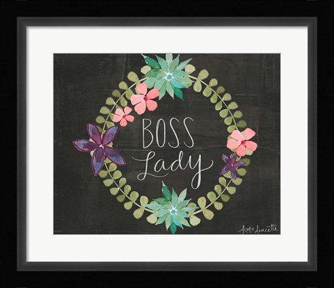 Framed Boss Lady Print