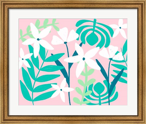Framed Tropical Leaves Print
