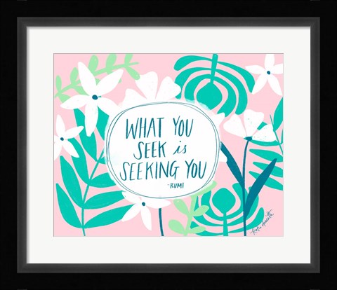 Framed Seeking You Print