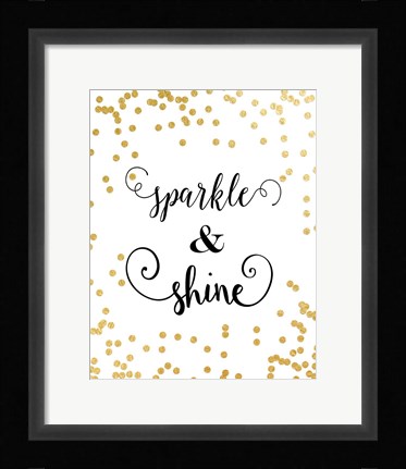 Framed Sparkle &amp; Shine Print