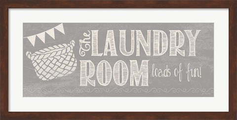 Framed Laundry Room II Print