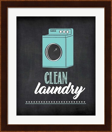 Framed Clean Laundry Print