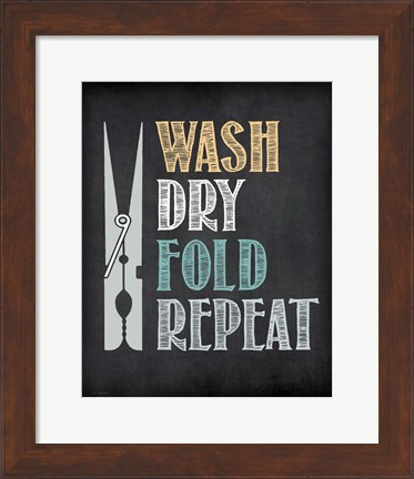 Framed Clothes Pin Print