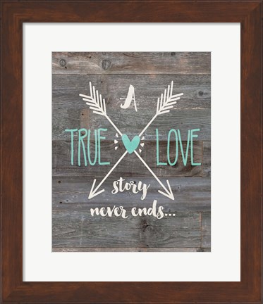 Framed True Love Story Print