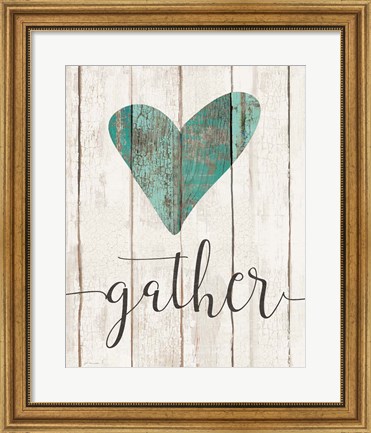 Framed Gather - Heart Print