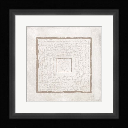 Framed Angels Bless Your Home Print