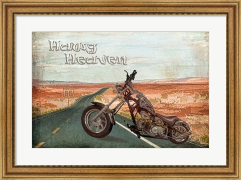 Framed Hawg Heaven Print