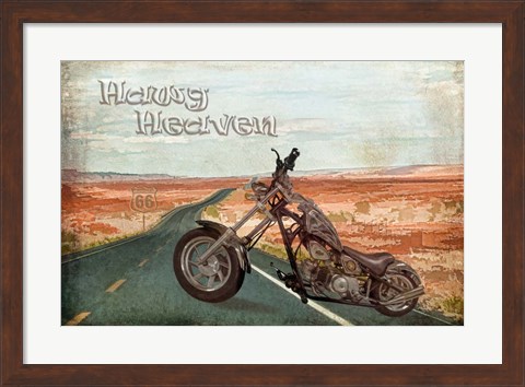 Framed Hawg Heaven Print